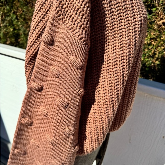 moon & madison Women's Knit Sweater in mauve size Large - Picture 2 of 3